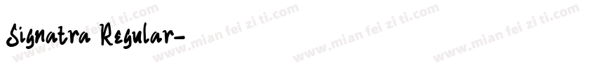 Signatra Regular字体转换